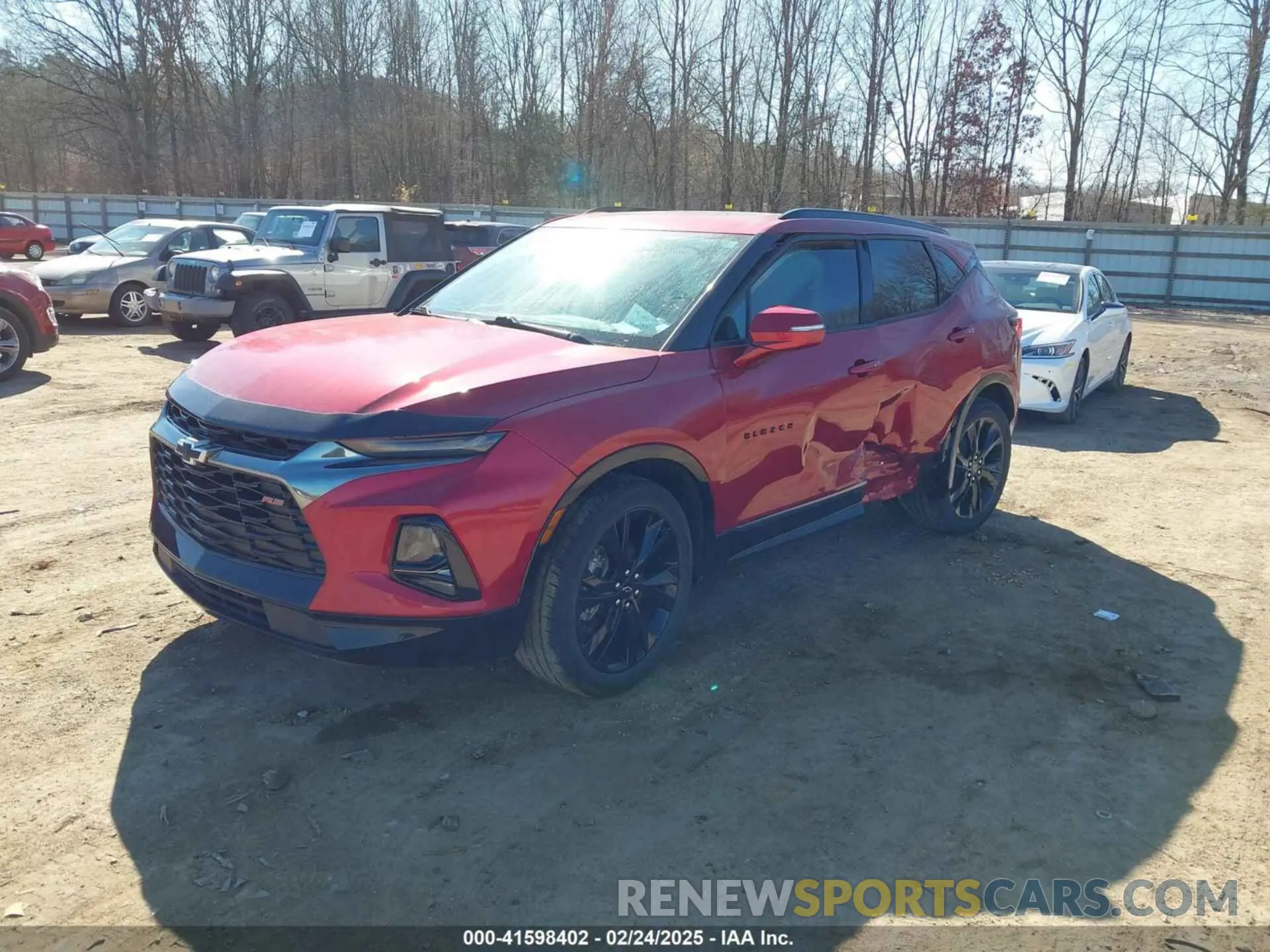 2 fotografías del automóvil dañado 3GNKBKRS1NS154159 CHEVROLET BLAZER 2022