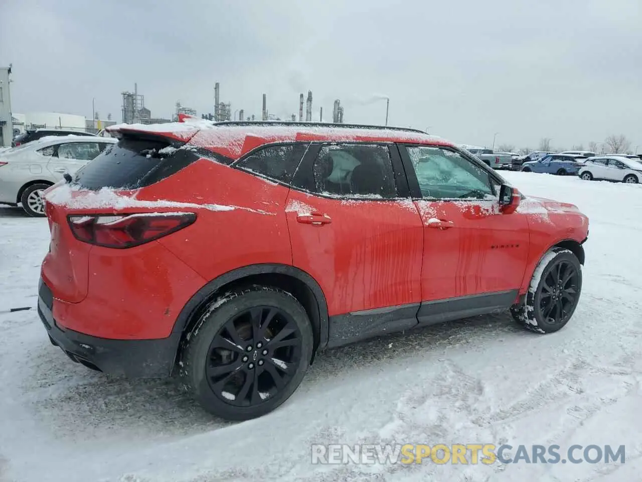 3 fotografías del automóvil dañado 3GNKBKRS6NS143335 CHEVROLET BLAZER 2022