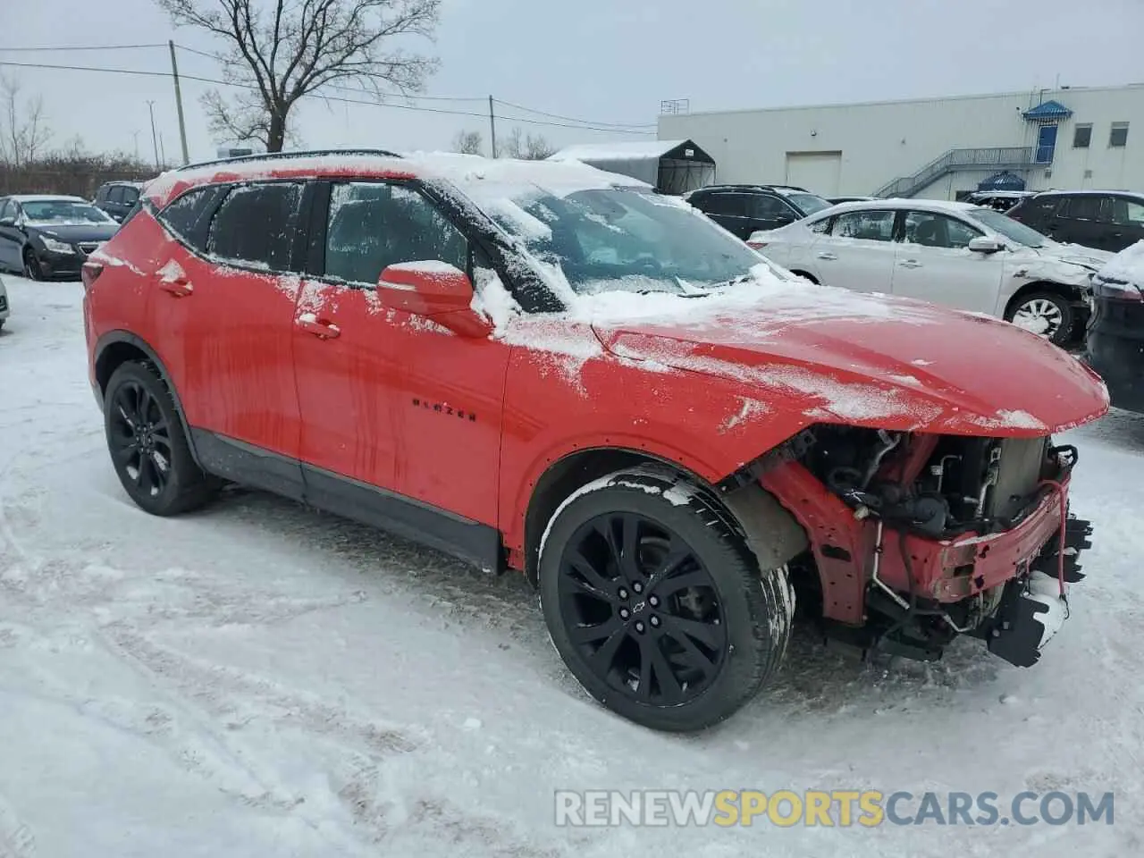 4 fotografías del automóvil dañado 3GNKBKRS6NS143335 CHEVROLET BLAZER 2022