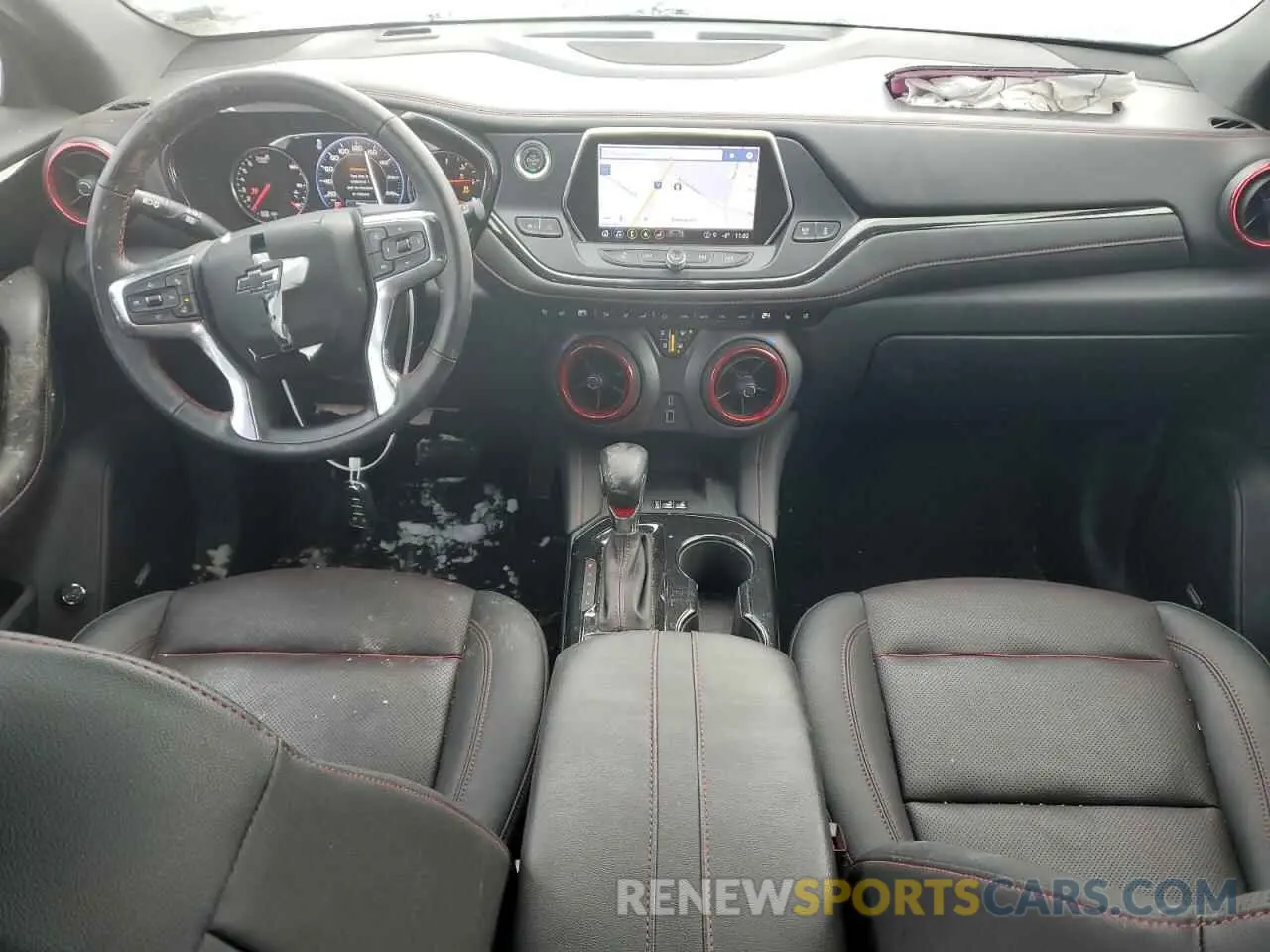 8 fotografías del automóvil dañado 3GNKBKRS6NS143335 CHEVROLET BLAZER 2022