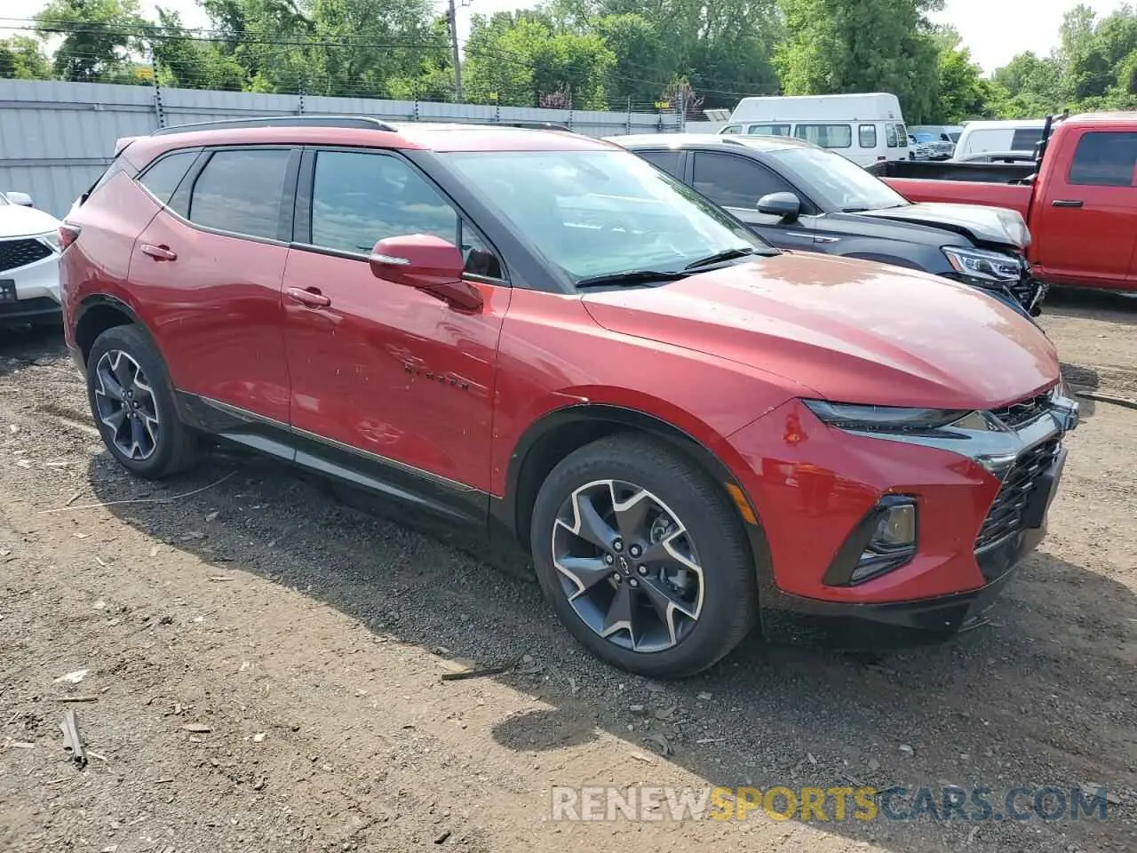 4 fotografías del automóvil dañado 3GNKBKRS9NS116551 CHEVROLET BLAZER 2022