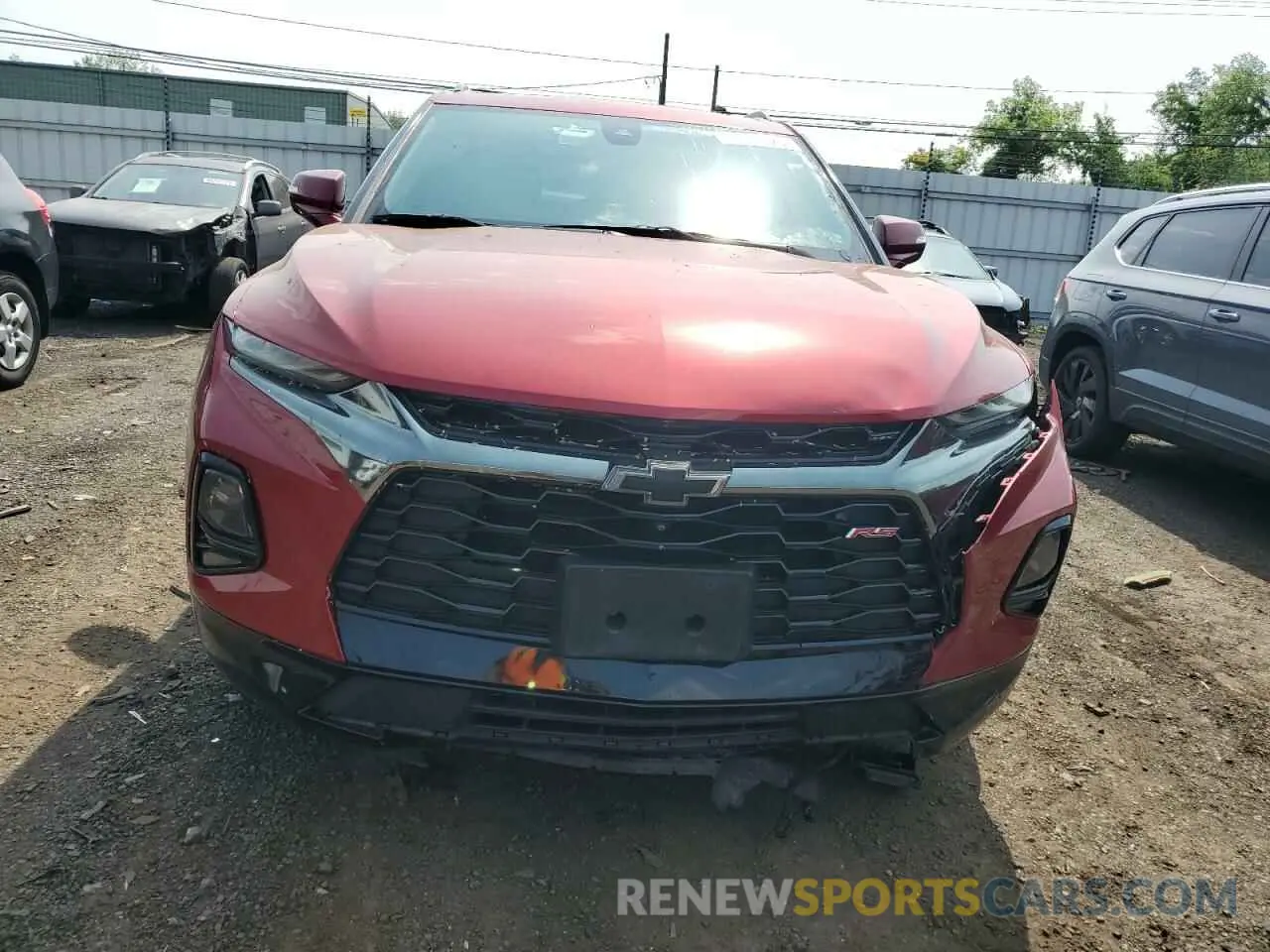 5 fotografías del automóvil dañado 3GNKBKRS9NS116551 CHEVROLET BLAZER 2022