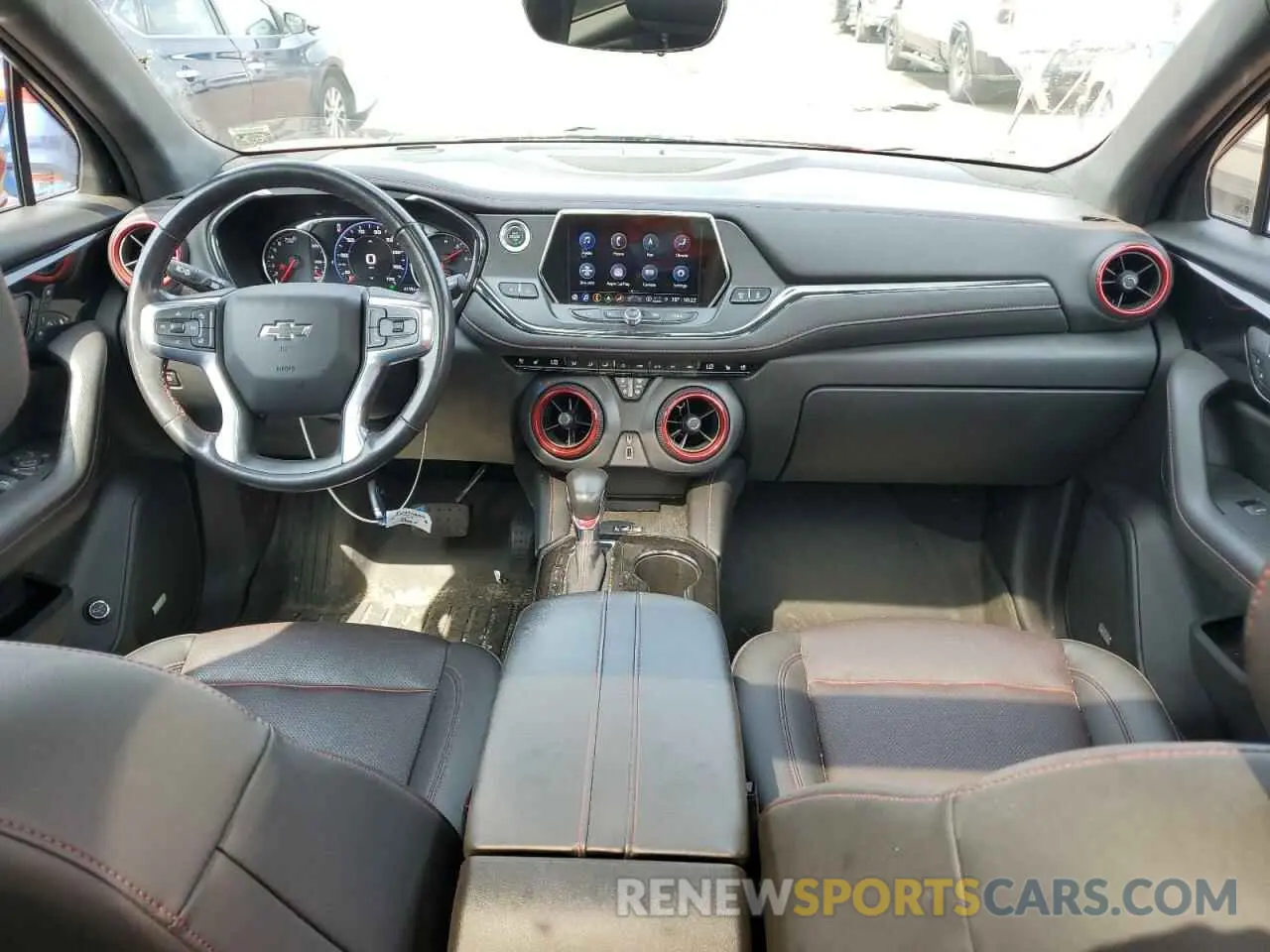 8 fotografías del automóvil dañado 3GNKBKRS9NS116551 CHEVROLET BLAZER 2022