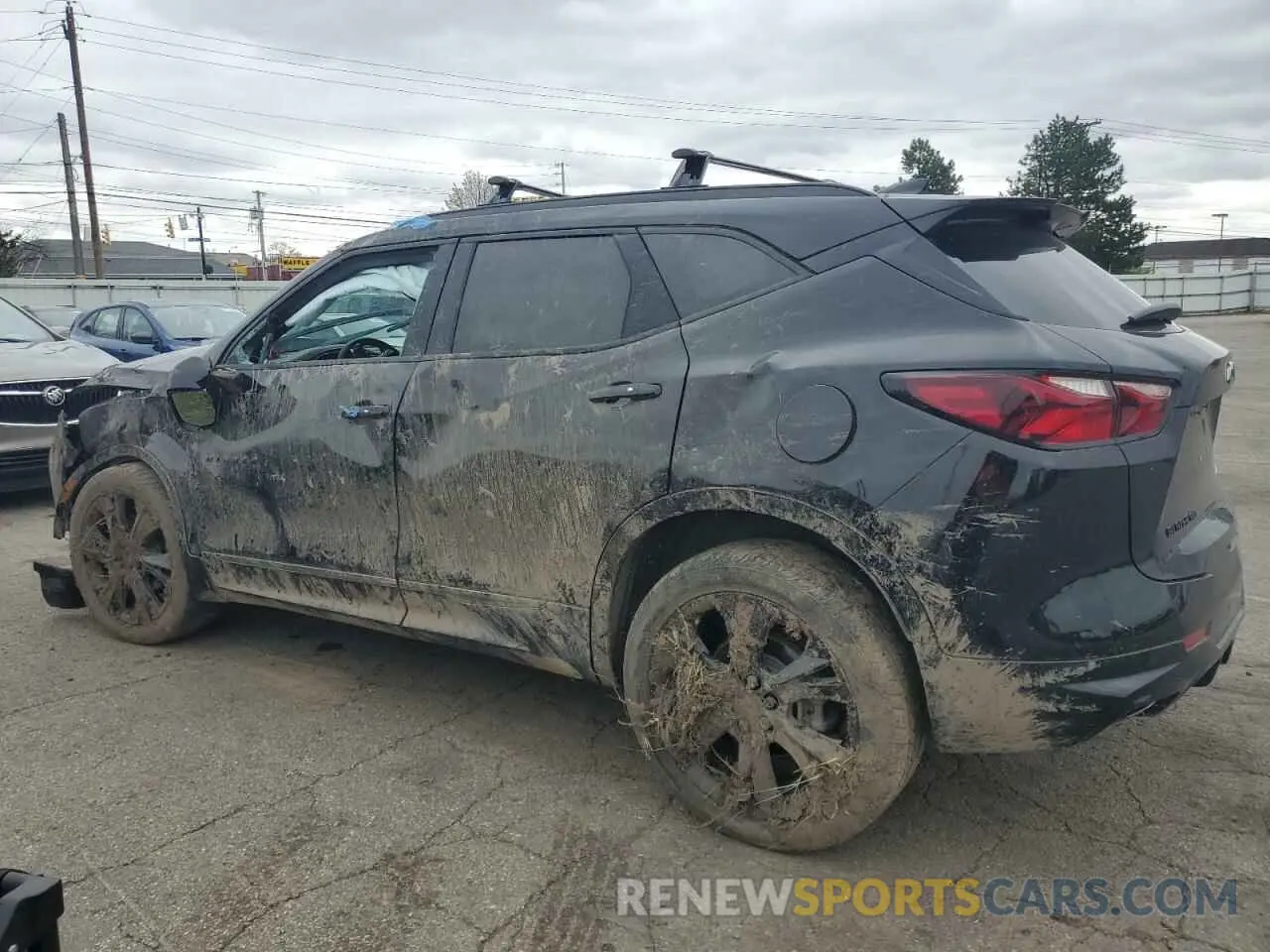 2 fotografías del automóvil dañado 3GNKBKRSXNS176984 CHEVROLET BLAZER 2022