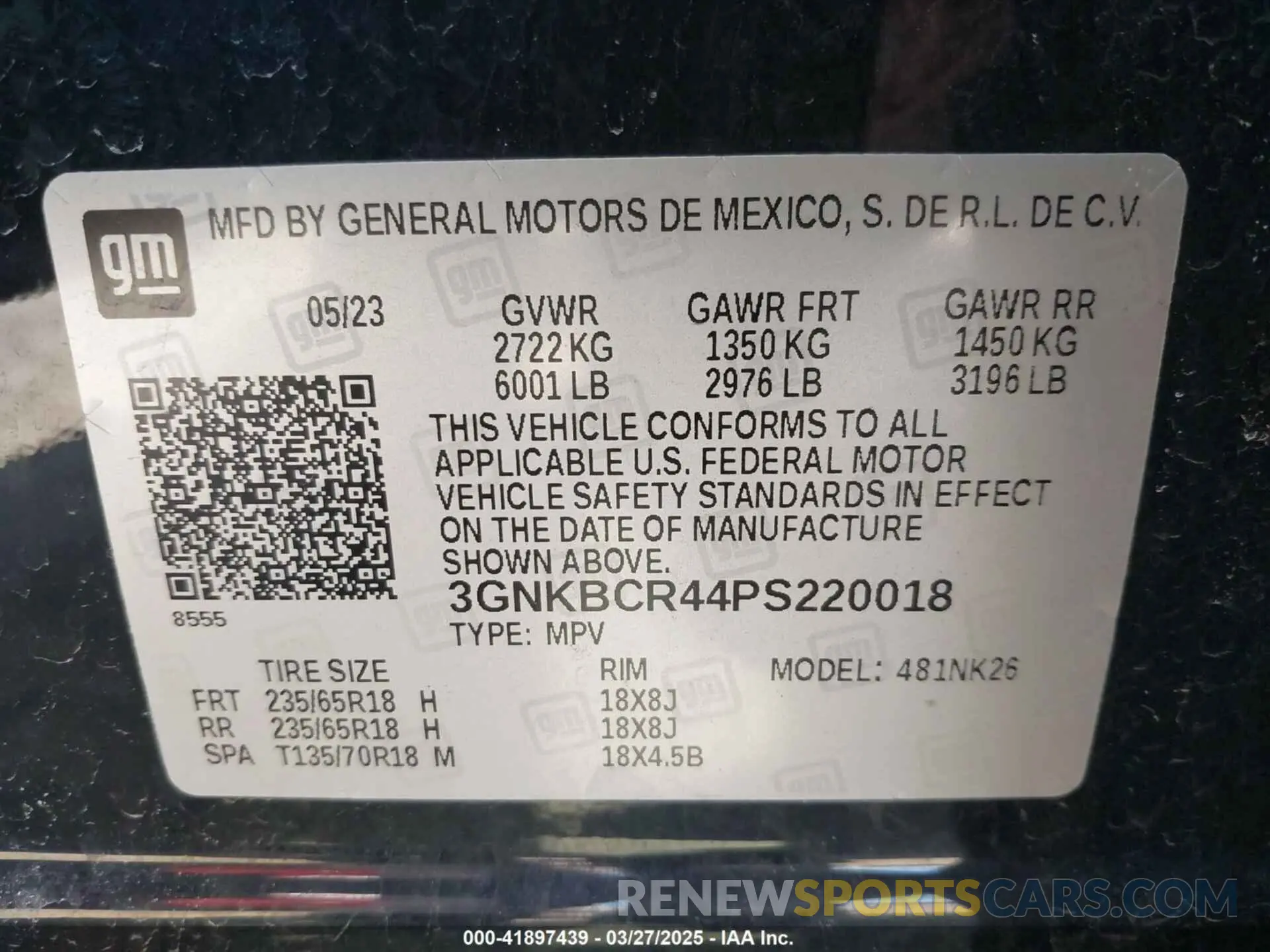 9 fotografías del automóvil dañado 3GNKBCR44PS220018 CHEVROLET BLAZER 2023