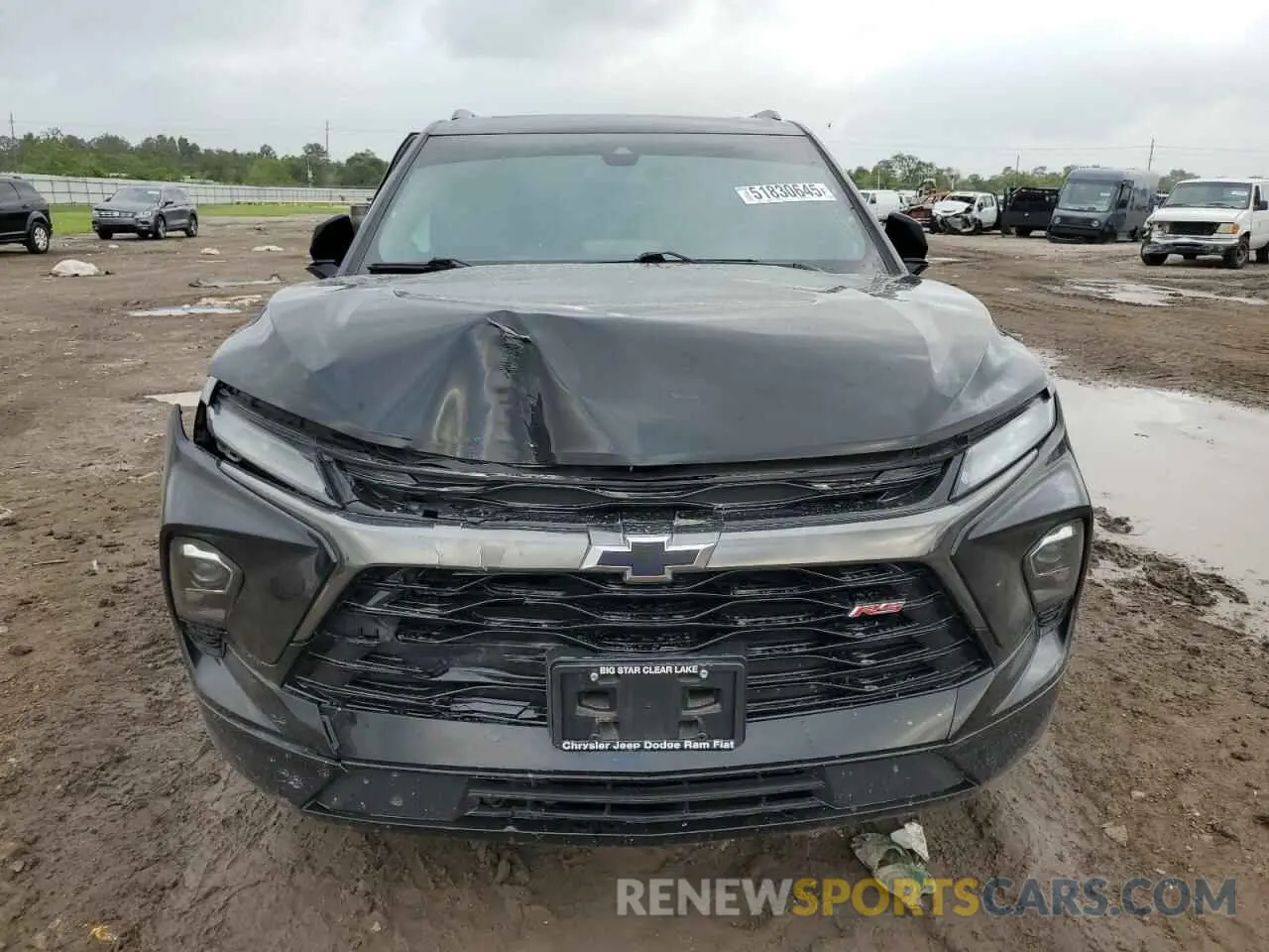 5 fotografías del automóvil dañado 3GNKBERS3PS103119 CHEVROLET BLAZER 2023