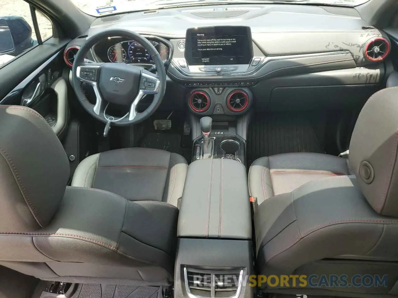 8 fotografías del automóvil dañado 3GNKBERS5PS228459 CHEVROLET BLAZER 2023