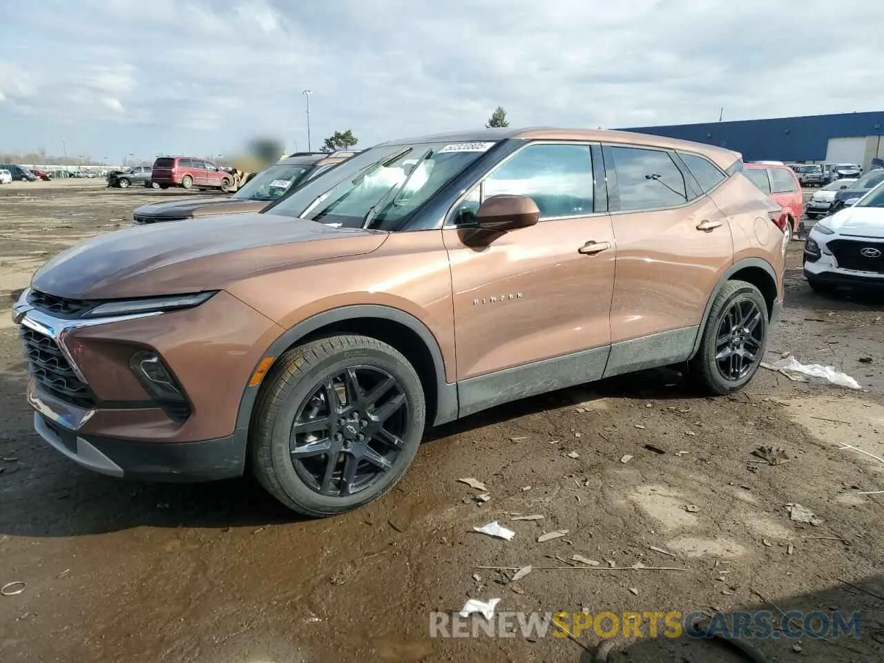 1 fotografías del automóvil dañado 3GNKBHR45PS170730 CHEVROLET BLAZER 2023