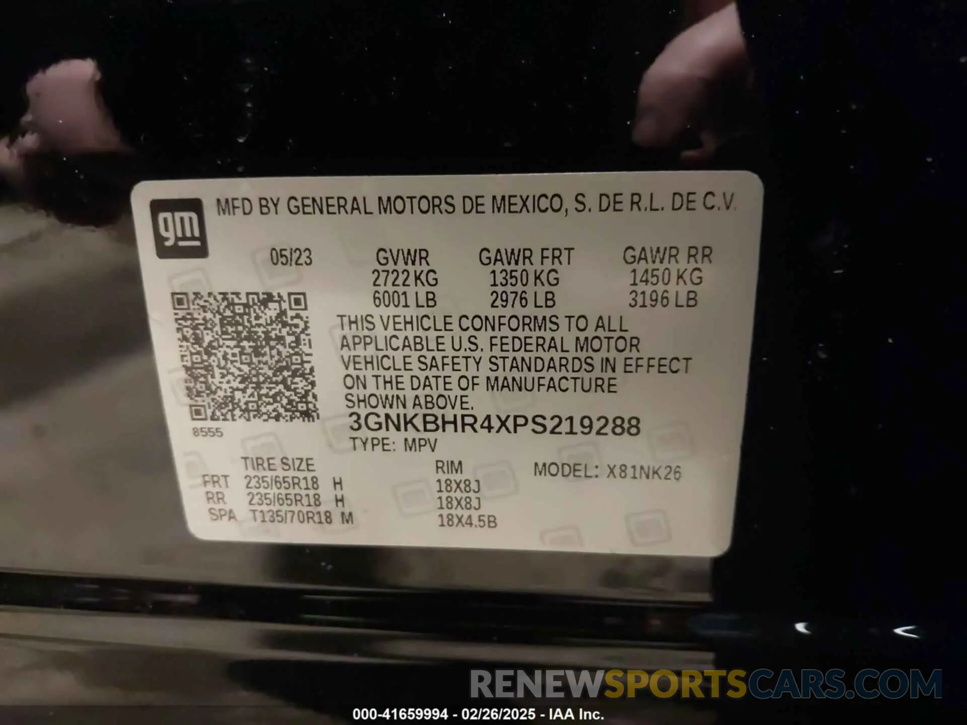 9 fotografías del automóvil dañado 3GNKBHR4XPS219288 CHEVROLET BLAZER 2023