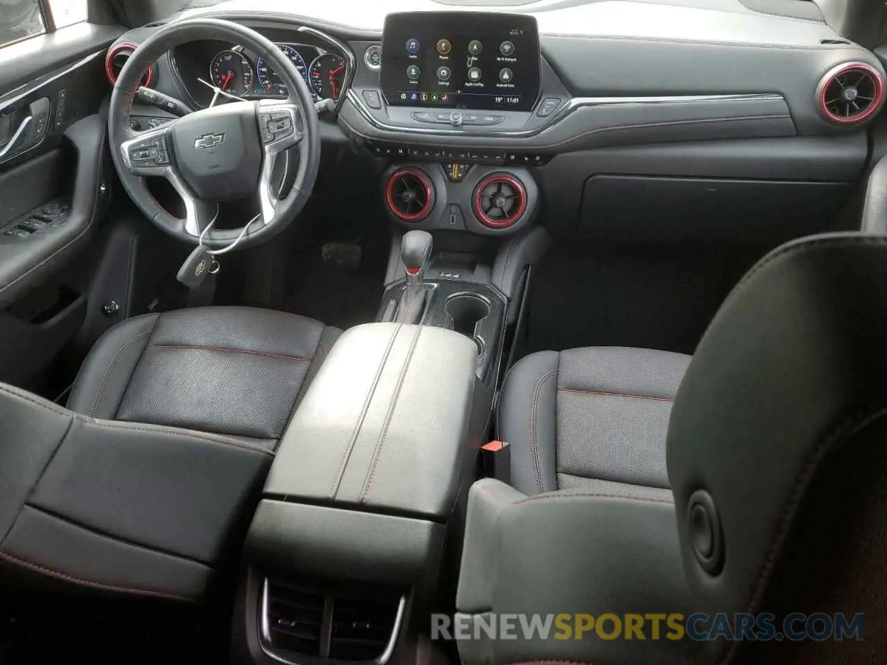 8 fotografías del automóvil dañado 3GNKBKRSXPS208402 CHEVROLET BLAZER 2023