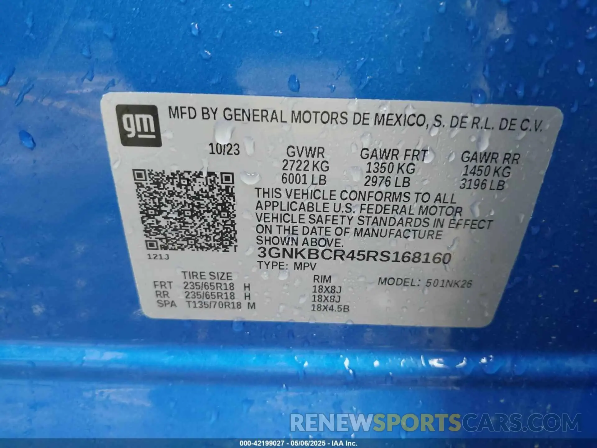 9 fotografías del automóvil dañado 3GNKBCR45RS168160 CHEVROLET BLAZER 2024
