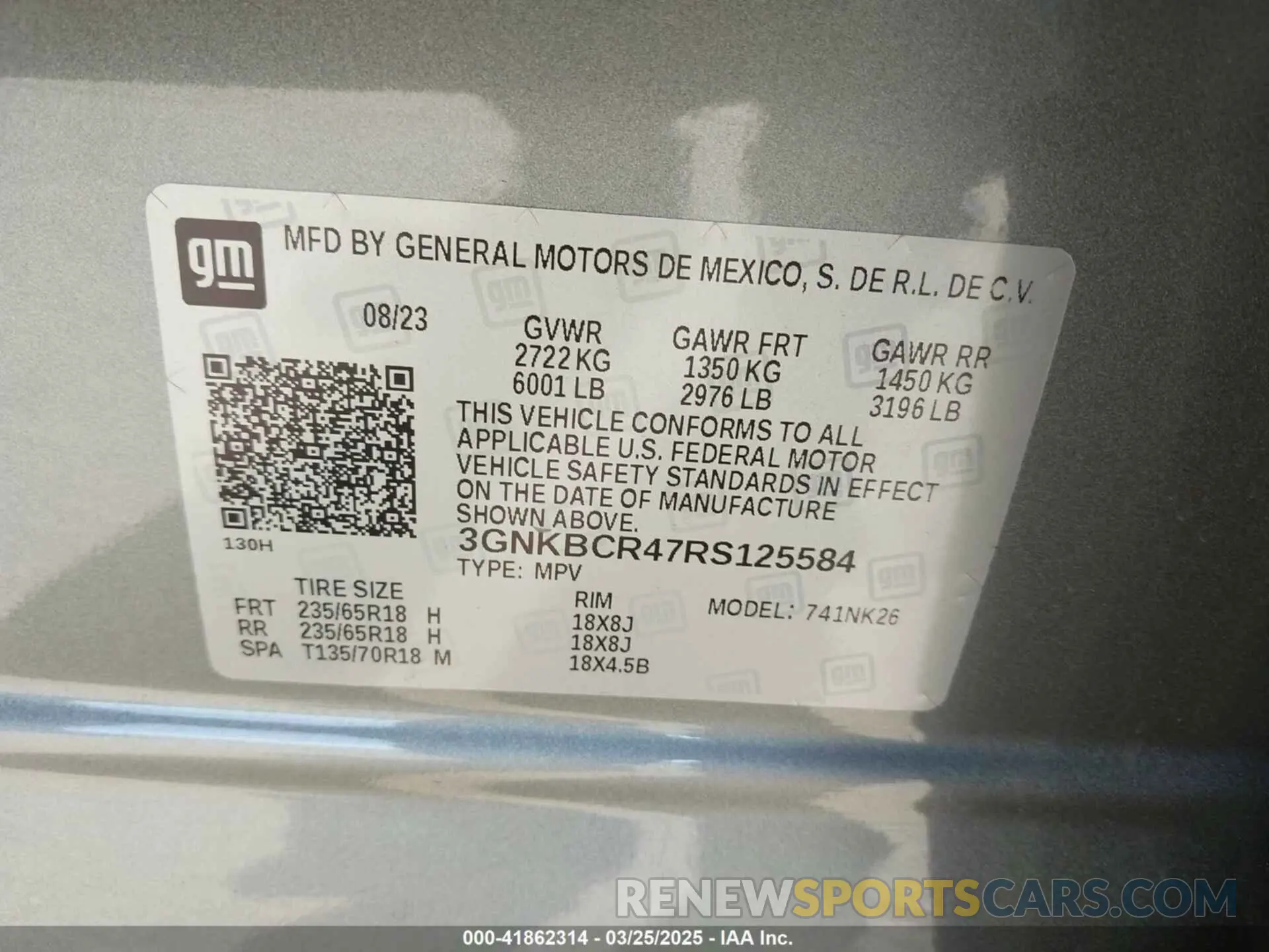 9 fotografías del automóvil dañado 3GNKBCR47RS125584 CHEVROLET BLAZER 2024