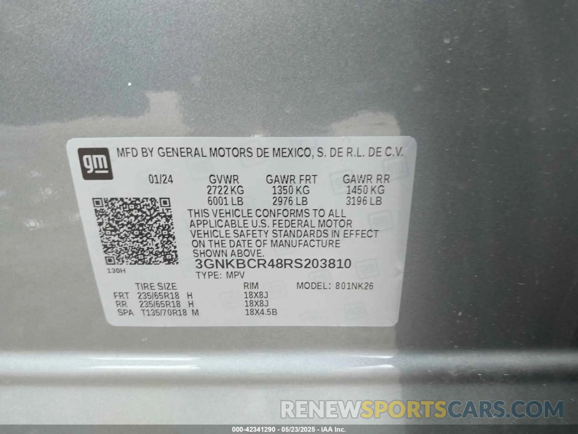 9 fotografías del automóvil dañado 3GNKBCR48RS203810 CHEVROLET BLAZER 2024