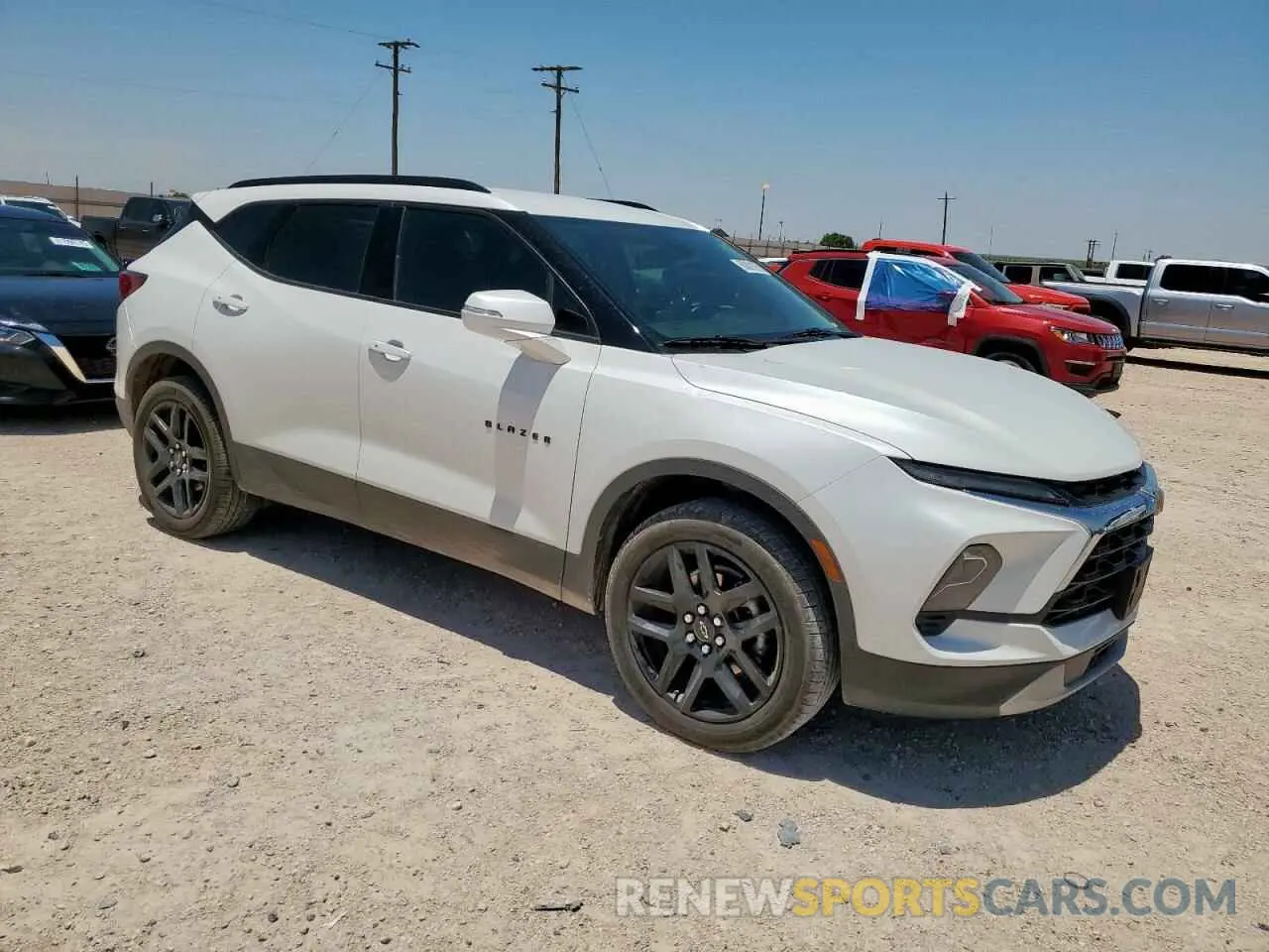 4 fotografías del automóvil dañado 3GNKBDR44RS186042 CHEVROLET BLAZER 2024