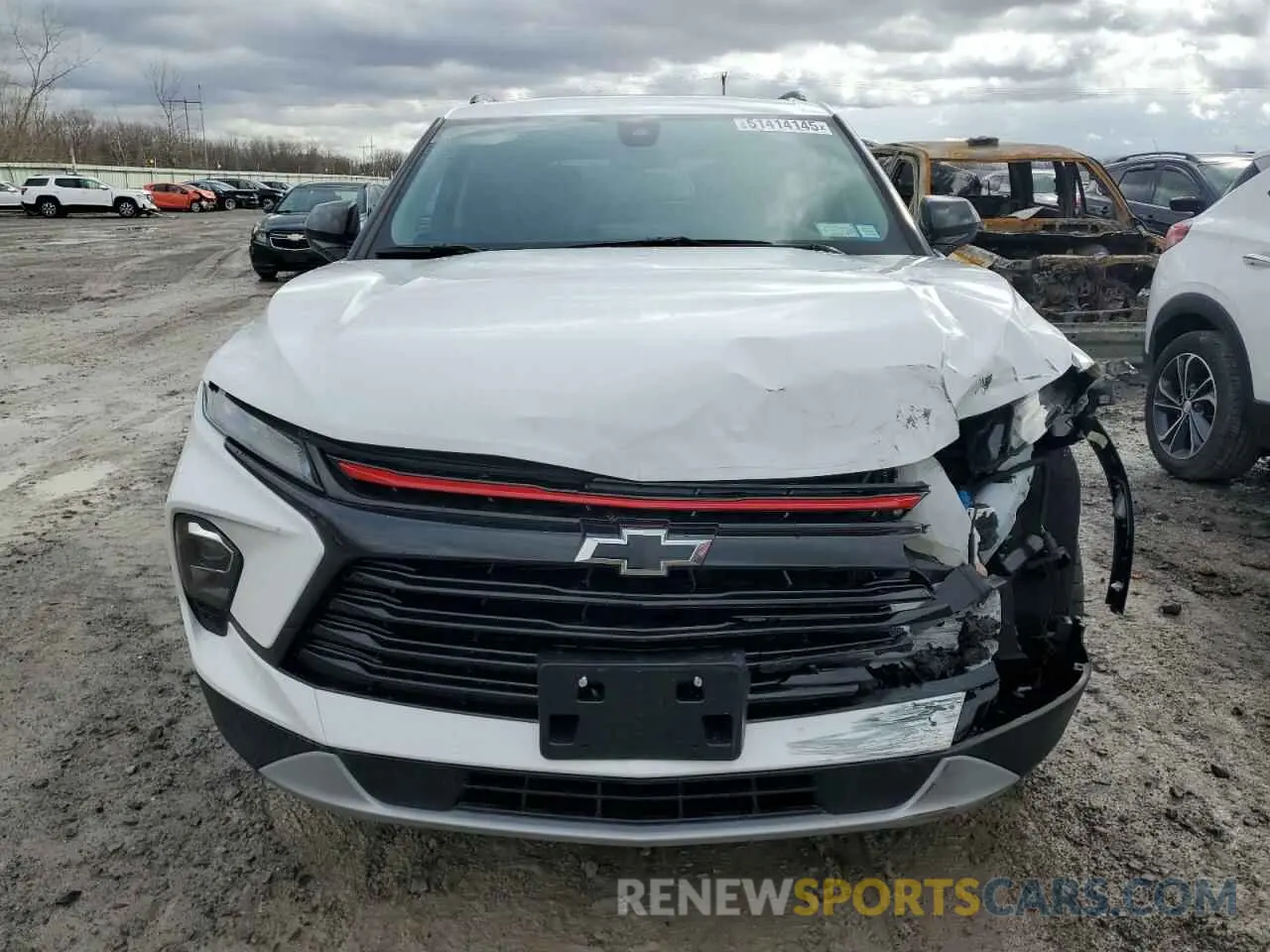 5 fotografías del automóvil dañado 3GNKBHR45RS203471 CHEVROLET BLAZER 2024