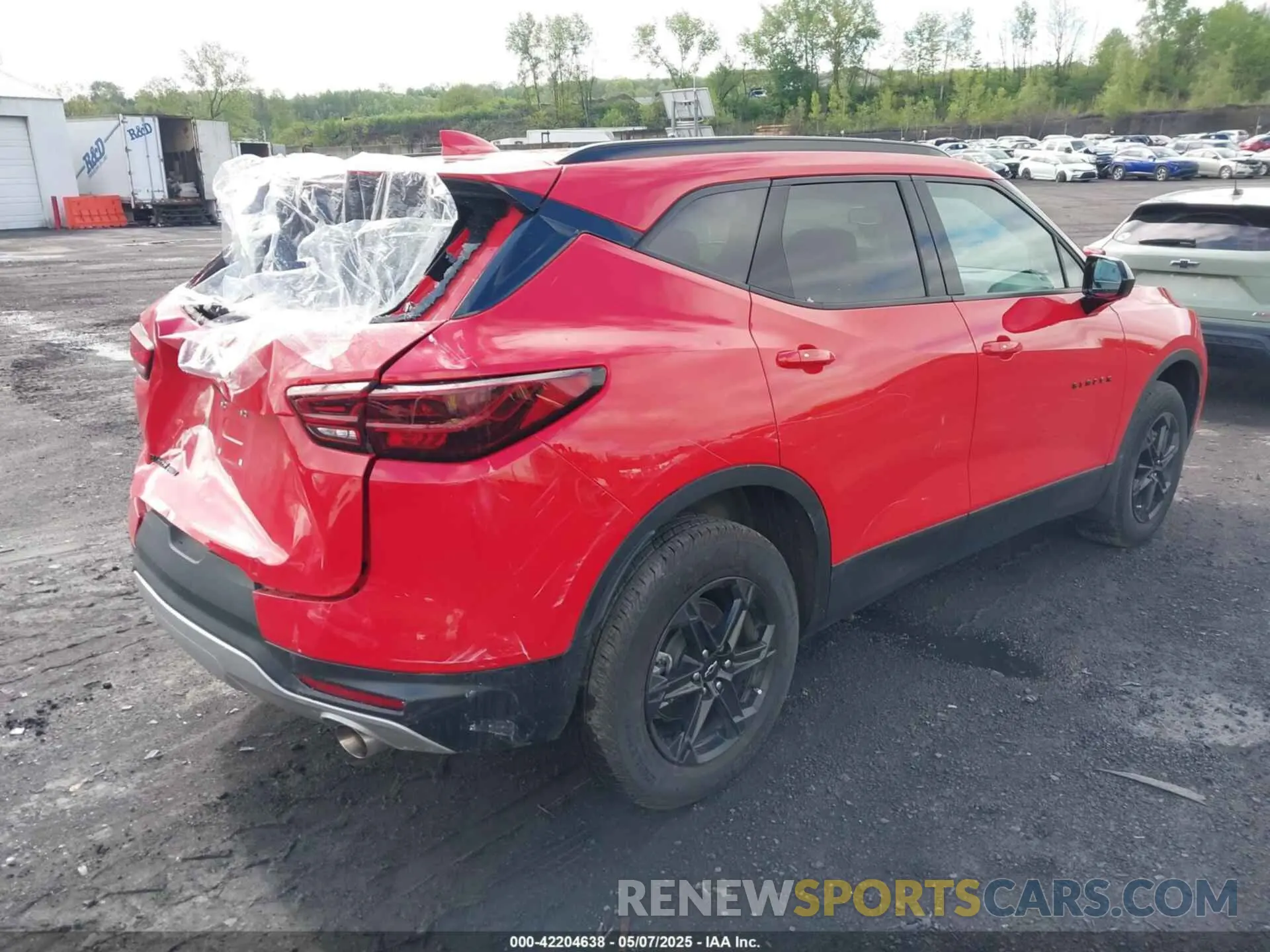 4 fotografías del automóvil dañado 3GNKBHR46RS163983 CHEVROLET BLAZER 2024