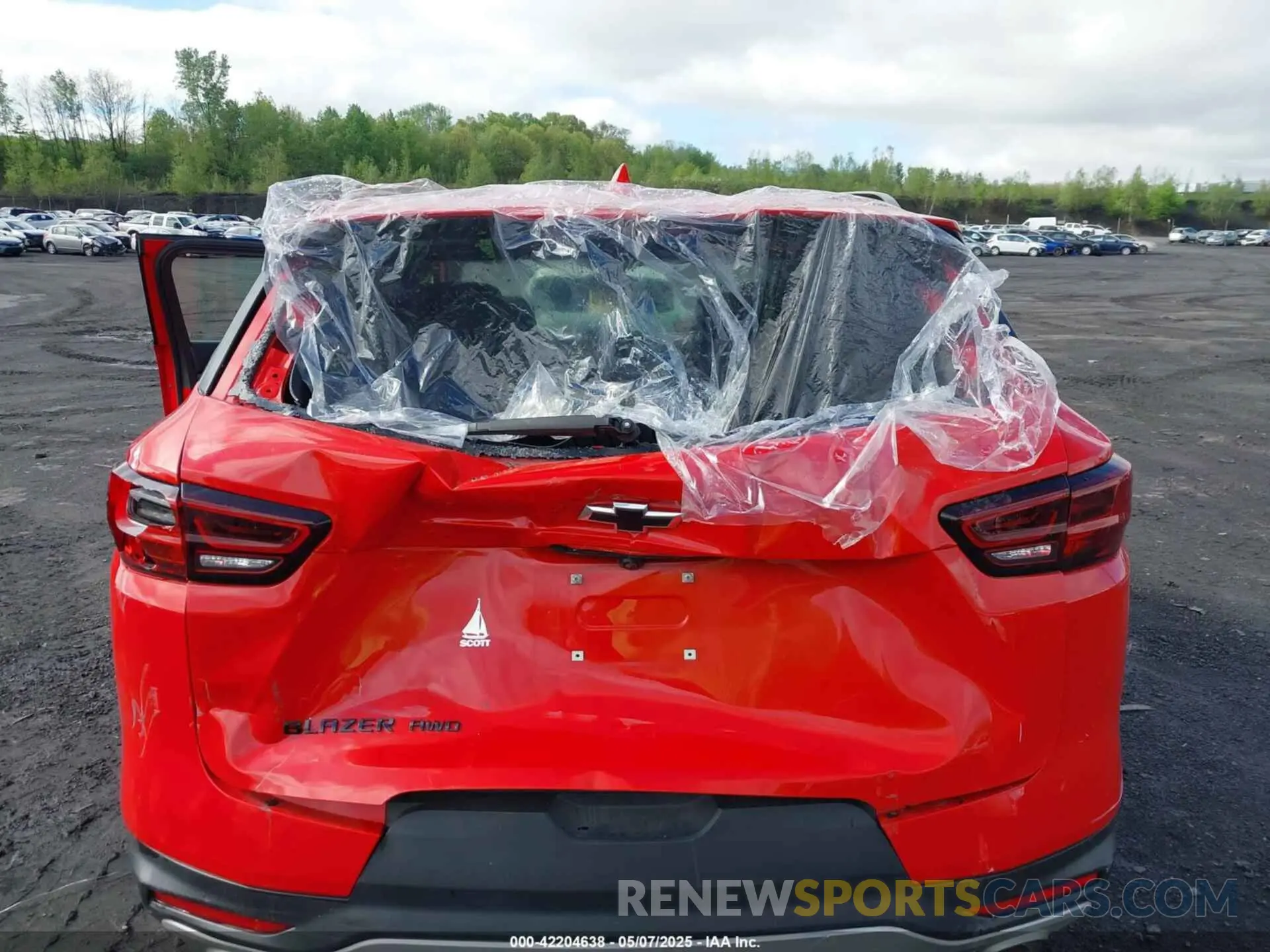 6 fotografías del automóvil dañado 3GNKBHR46RS163983 CHEVROLET BLAZER 2024