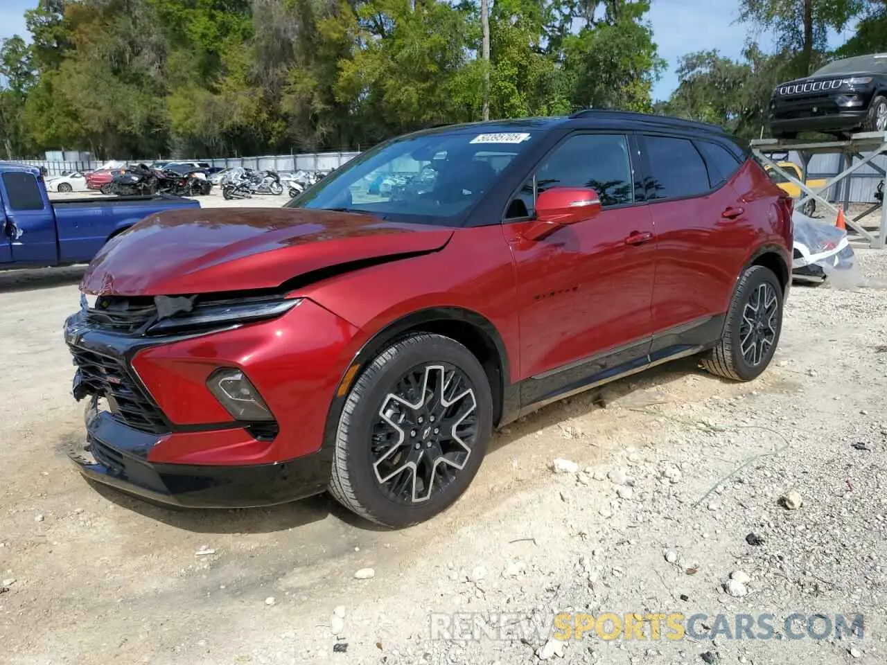 1 fotografías del automóvil dañado 3GNKBKRS9RS131556 CHEVROLET BLAZER 2024