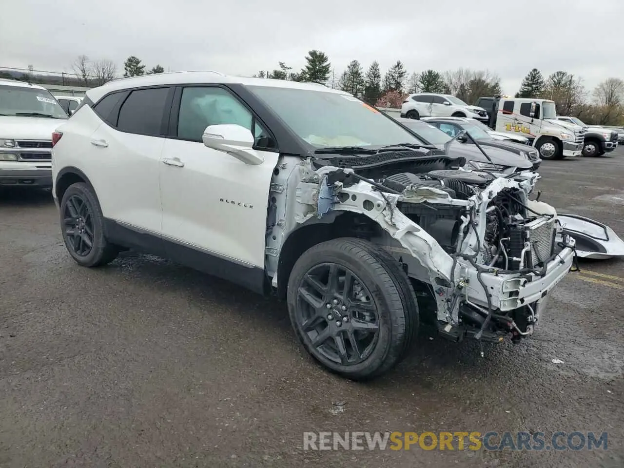 4 fotografías del automóvil dañado 3GNKBLRSXRS282234 CHEVROLET BLAZER 2024