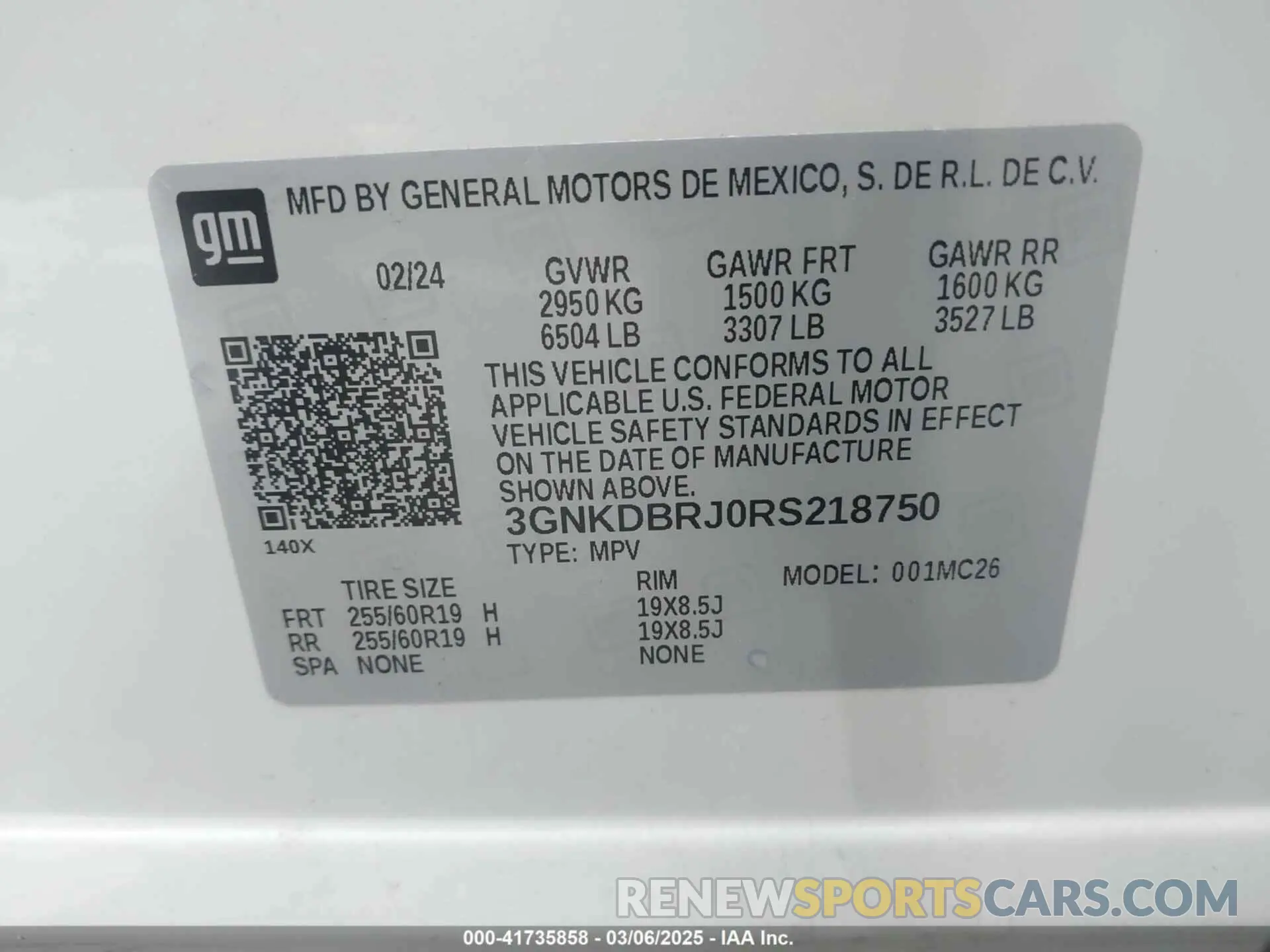 9 fotografías del automóvil dañado 3GNKDBRJ0RS218750 CHEVROLET BLAZER EV 2024