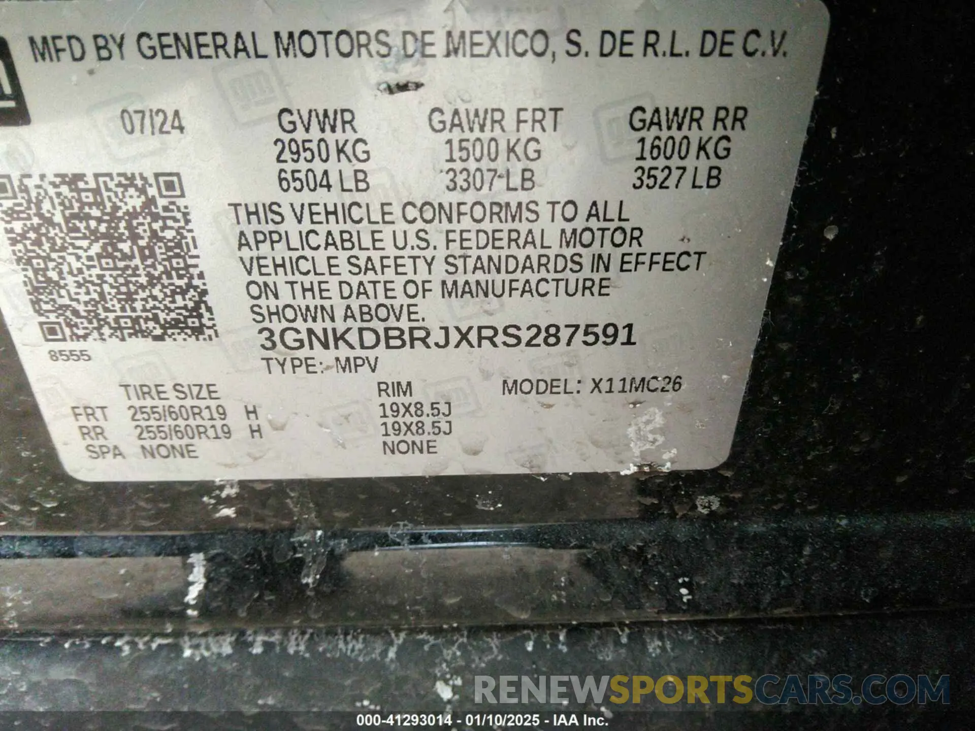 9 fotografías del automóvil dañado 3GNKDBRJXRS287591 CHEVROLET BLAZER EV 2024