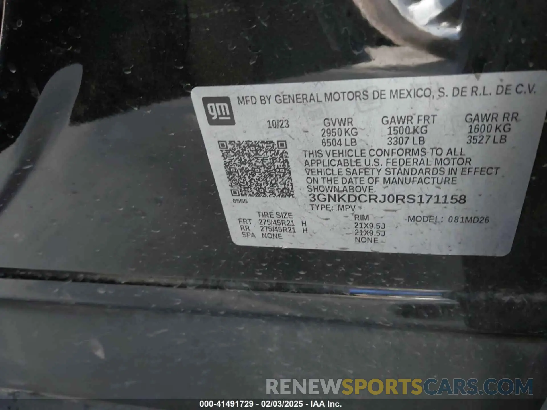 9 fotografías del automóvil dañado 3GNKDCRJ0RS171158 CHEVROLET BLAZER EV 2024