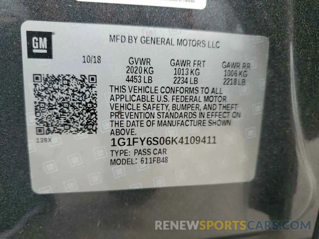 13 fotografías del automóvil dañado 1G1FY6S06K4109411 CHEVROLET BOLT 2019