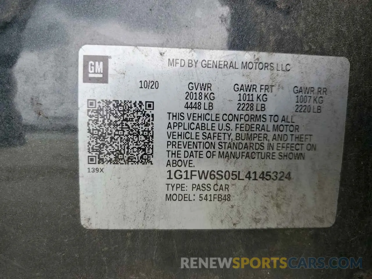 13 fotografías del automóvil dañado 1G1FW6S05L4145324 CHEVROLET BOLT 2020
