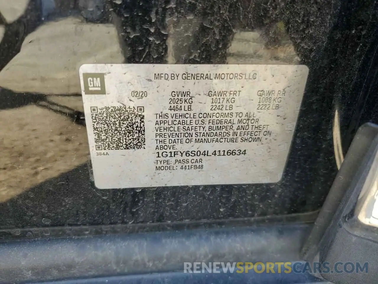 15 fotografías del automóvil dañado 1G1FY6S04L4116634 CHEVROLET BOLT 2020