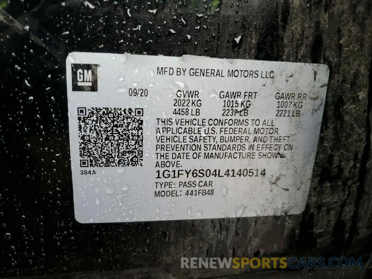 12 fotografías del automóvil dañado 1G1FY6S04L4140514 CHEVROLET BOLT 2020