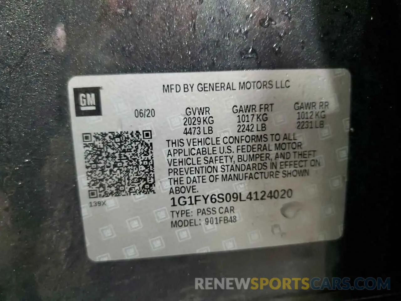 14 fotografías del automóvil dañado 1G1FY6S09L4124020 CHEVROLET BOLT 2020