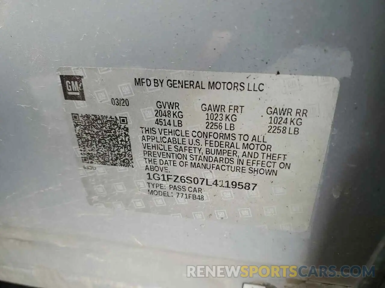 14 fotografías del automóvil dañado 1G1FZ6S07L4119587 CHEVROLET BOLT 2020