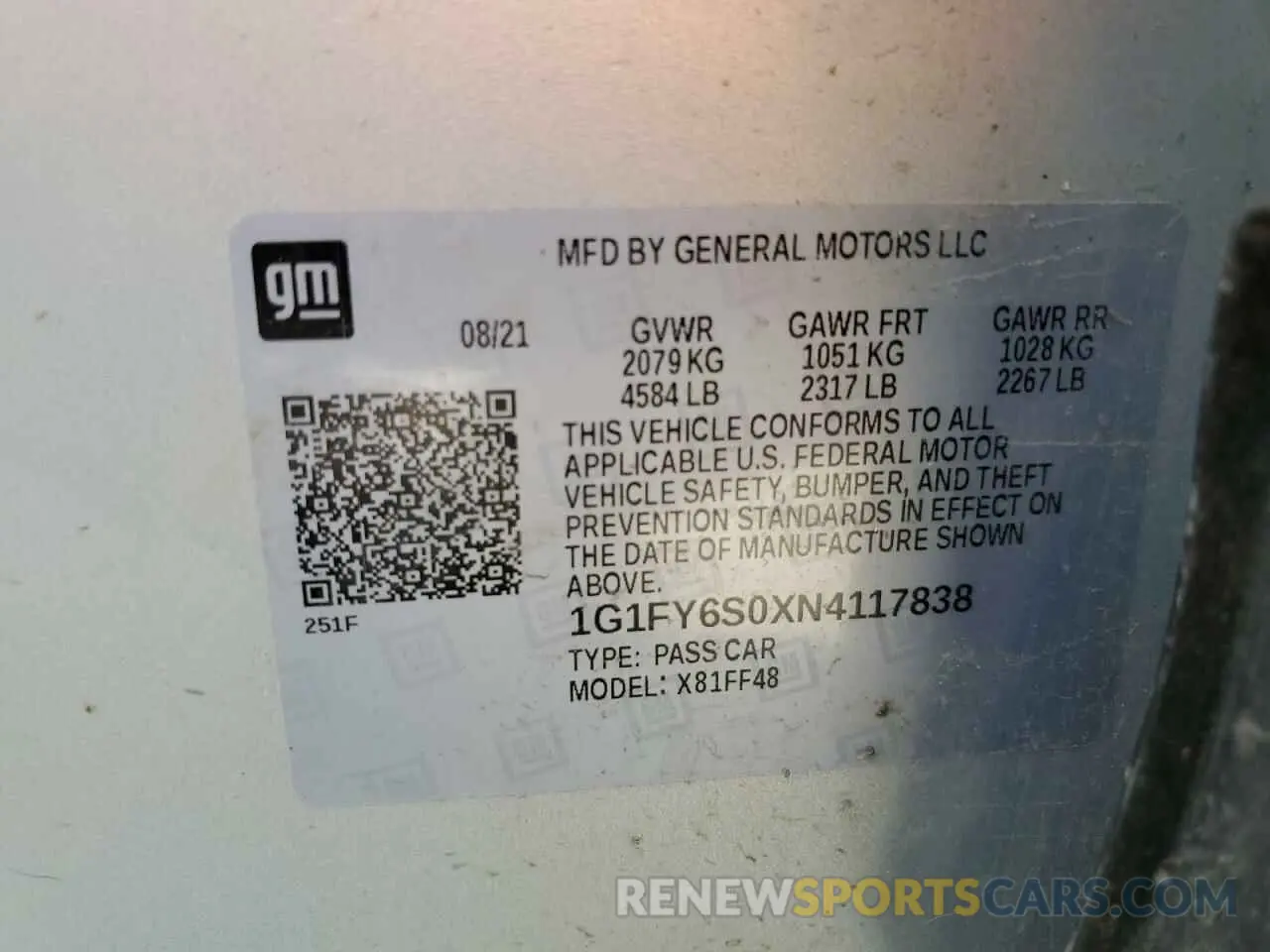 13 fotografías del automóvil dañado 1G1FY6S0XN4117838 CHEVROLET BOLT 2022