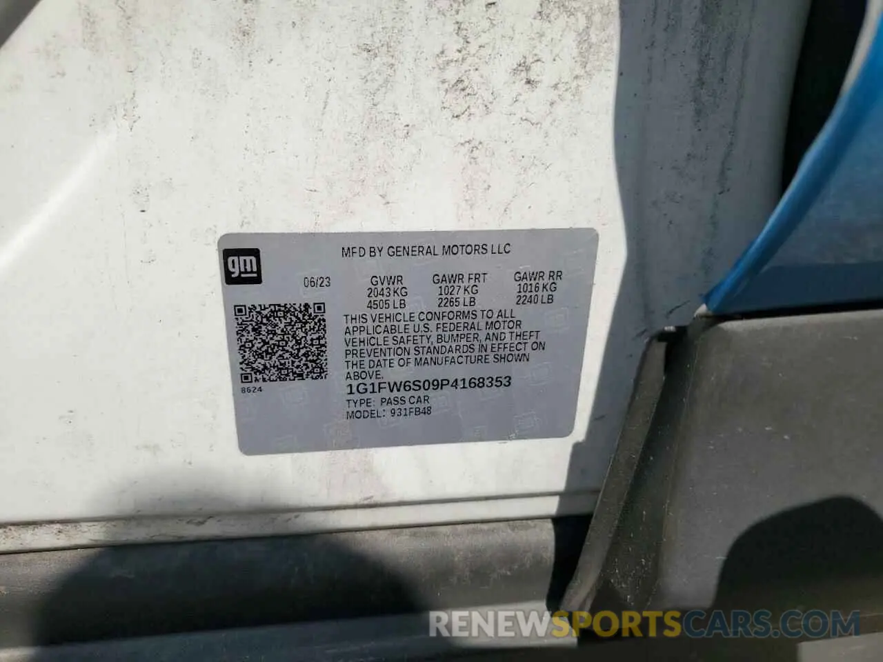 13 fotografías del automóvil dañado 1G1FW6S09P4168353 CHEVROLET BOLT 2023