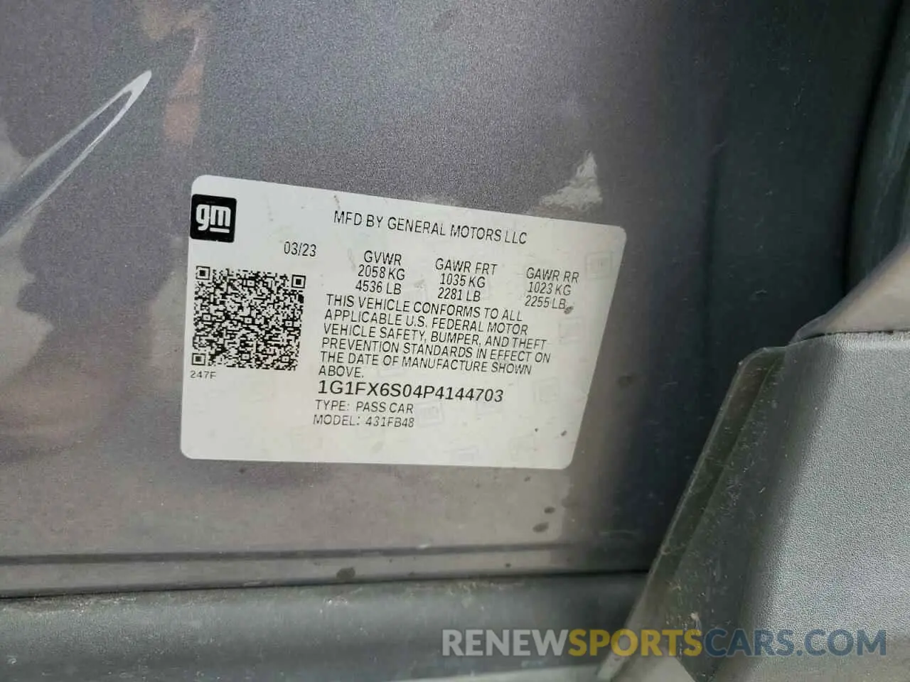 13 fotografías del automóvil dañado 1G1FX6S04P4144703 CHEVROLET BOLT 2023