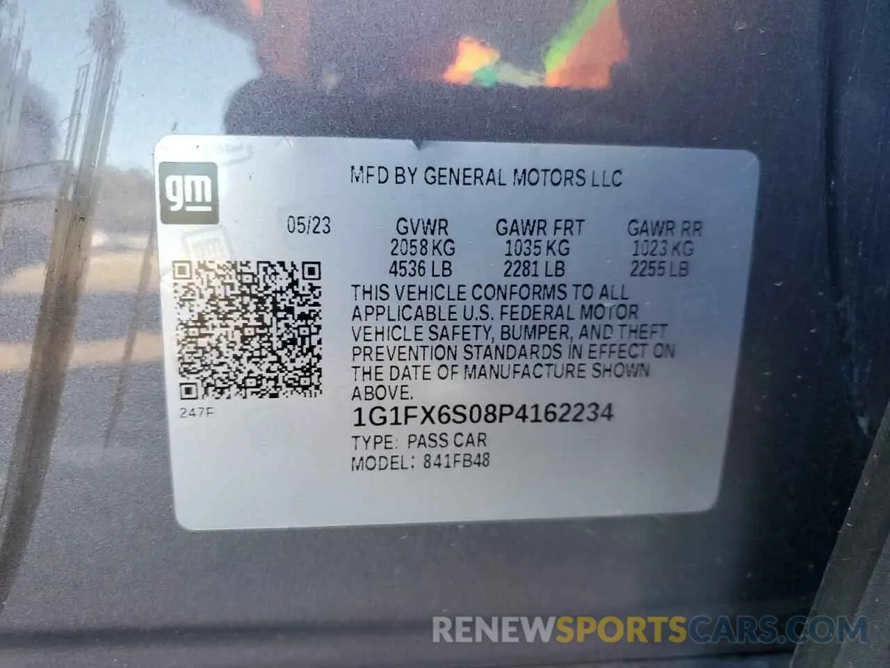 12 fotografías del automóvil dañado 1G1FX6S08P4162234 CHEVROLET BOLT 2023