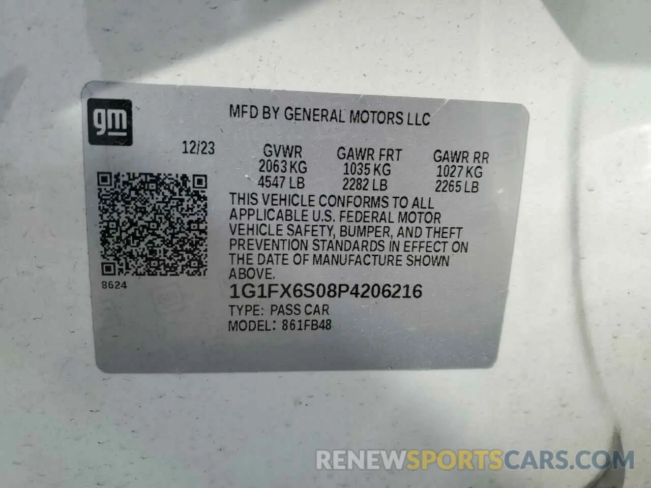 13 fotografías del automóvil dañado 1G1FX6S08P4206216 CHEVROLET BOLT 2023