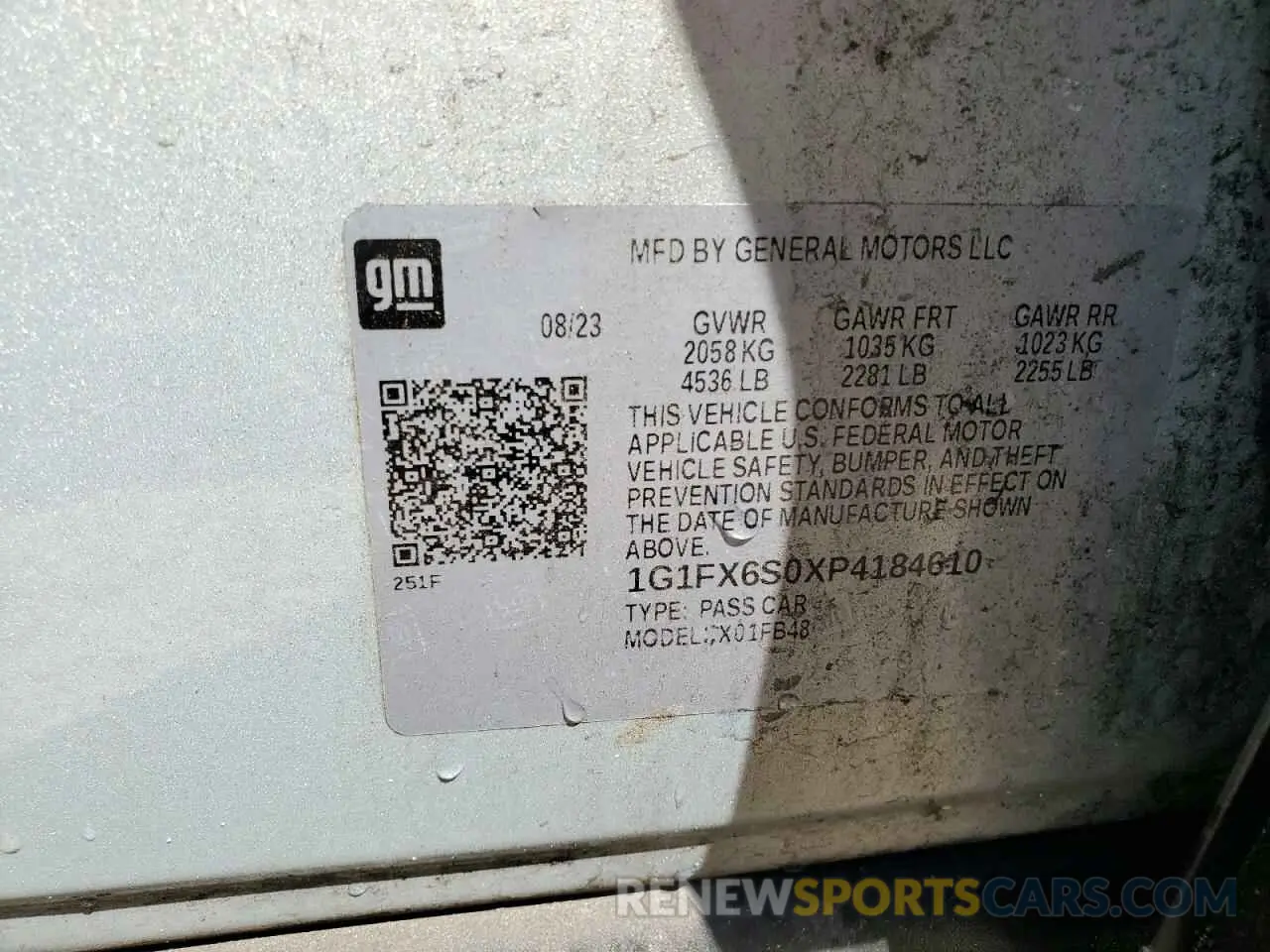 13 fotografías del automóvil dañado 1G1FX6S0XP4184610 CHEVROLET BOLT 2023