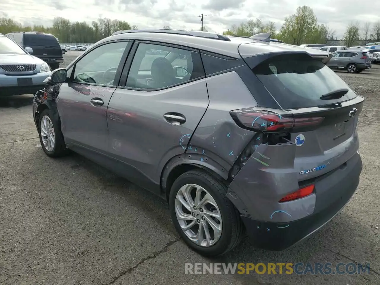 2 fotografías del automóvil dañado 1G1FY6S03P4205097 CHEVROLET BOLT 2023