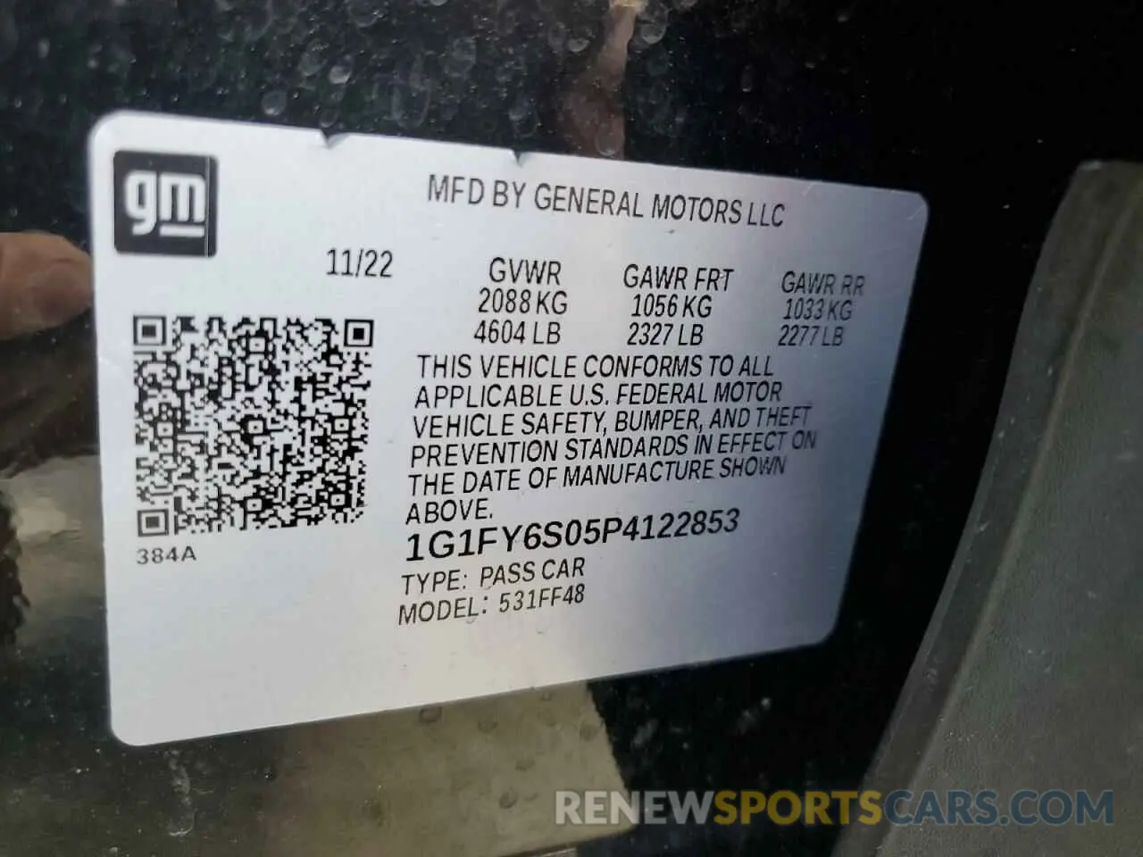 12 fotografías del automóvil dañado 1G1FY6S05P4122853 CHEVROLET BOLT 2023