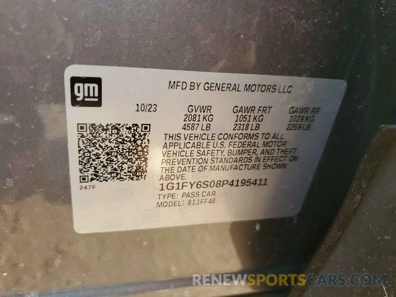 13 fotografías del automóvil dañado 1G1FY6S08P4195411 CHEVROLET BOLT 2023