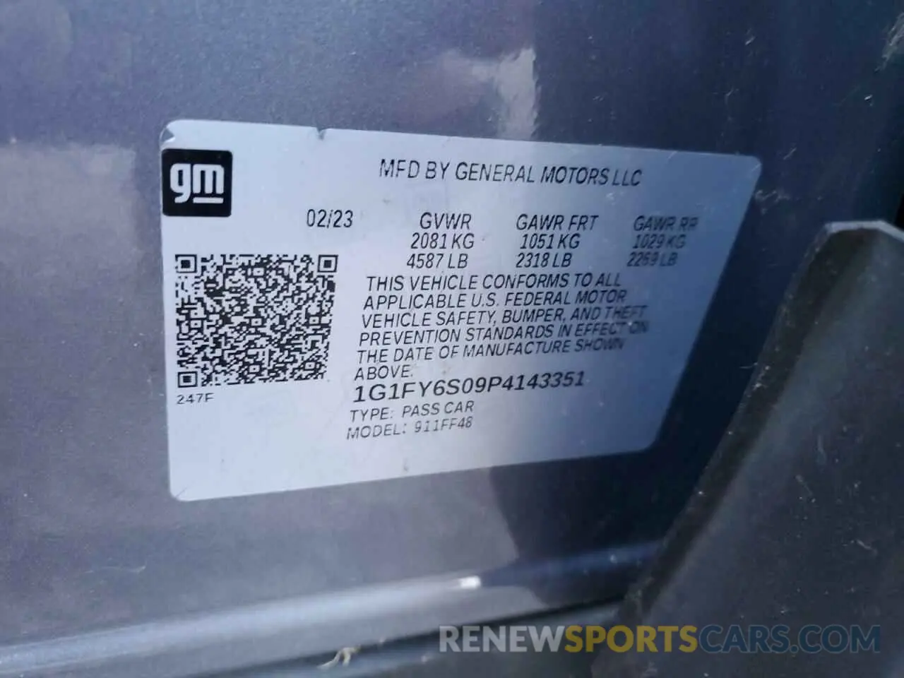 13 fotografías del automóvil dañado 1G1FY6S09P4143351 CHEVROLET BOLT 2023