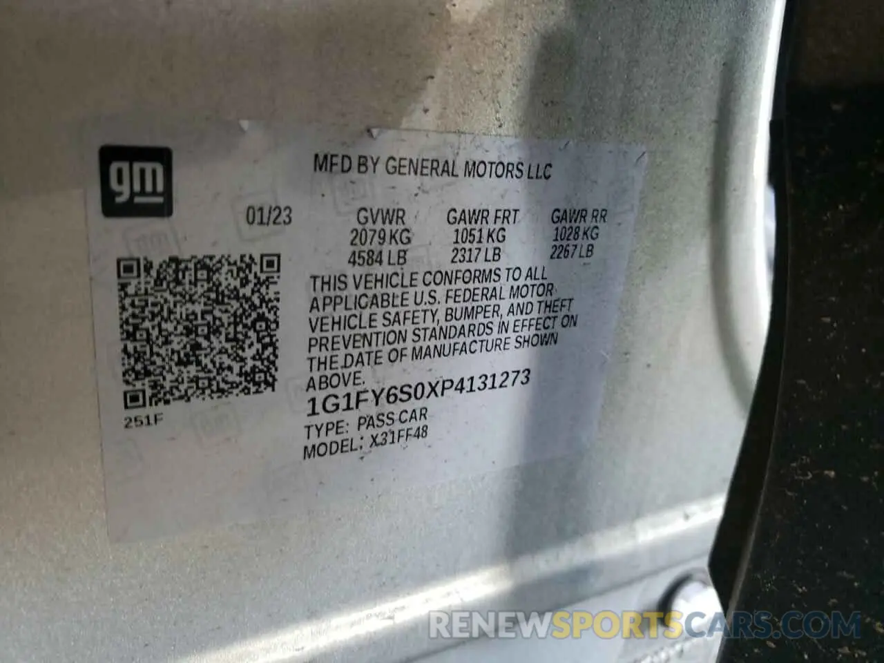 13 fotografías del automóvil dañado 1G1FY6S0XP4131273 CHEVROLET BOLT 2023