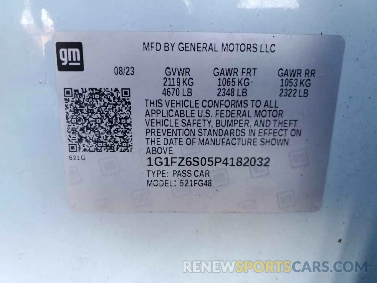 13 fotografías del automóvil dañado 1G1FZ6S05P4182032 CHEVROLET BOLT 2023
