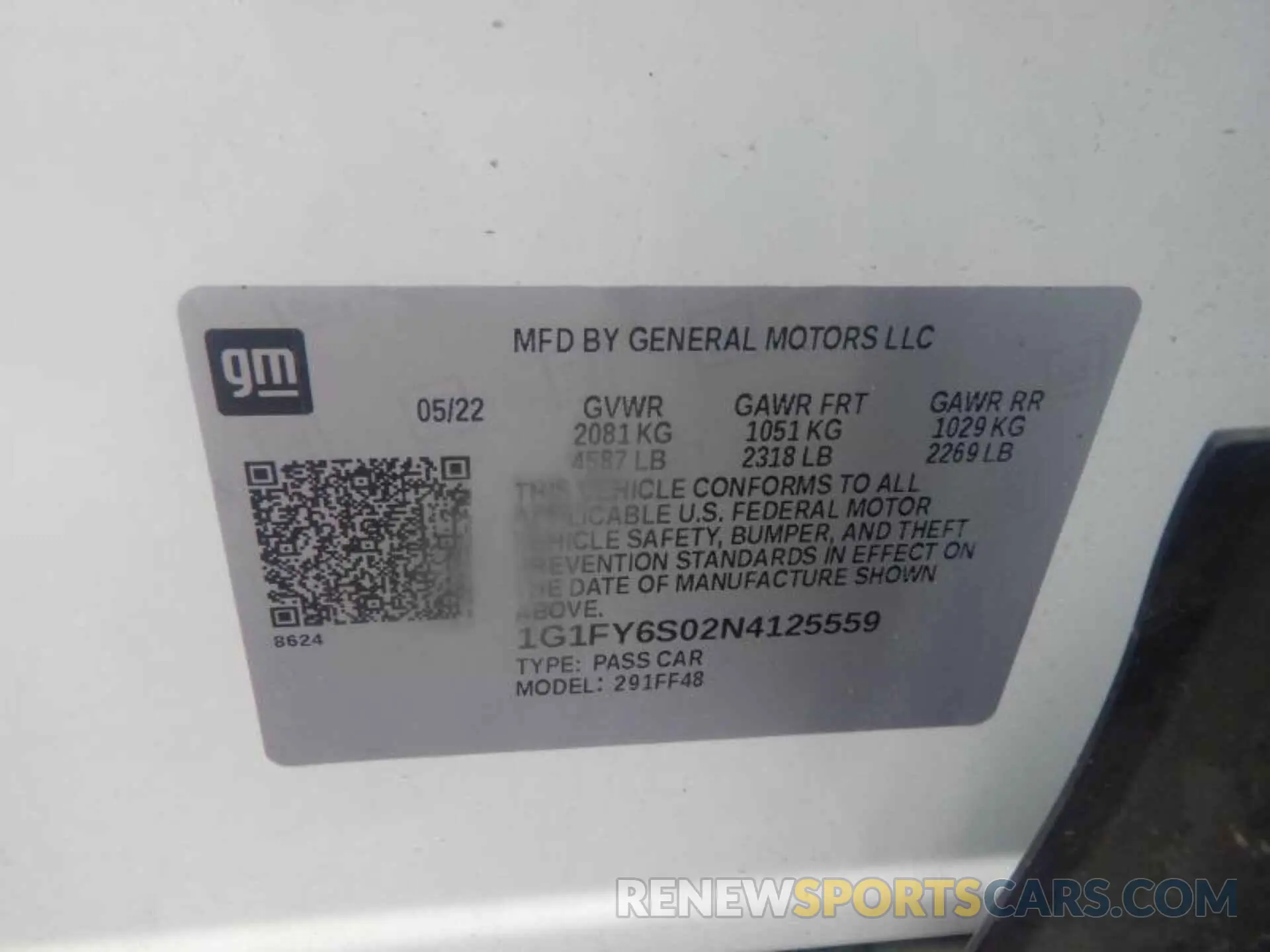 6 fotografías del automóvil dañado 1G1FY6S02N4125559 CHEVROLET BOLT EUV 2022
