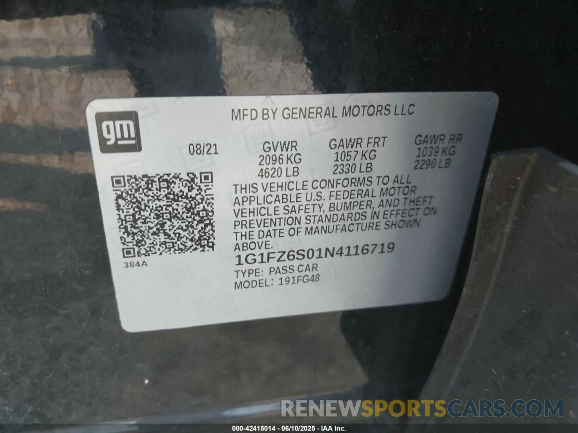 9 fotografías del automóvil dañado 1G1FZ6S01N4116719 CHEVROLET BOLT EUV 2022