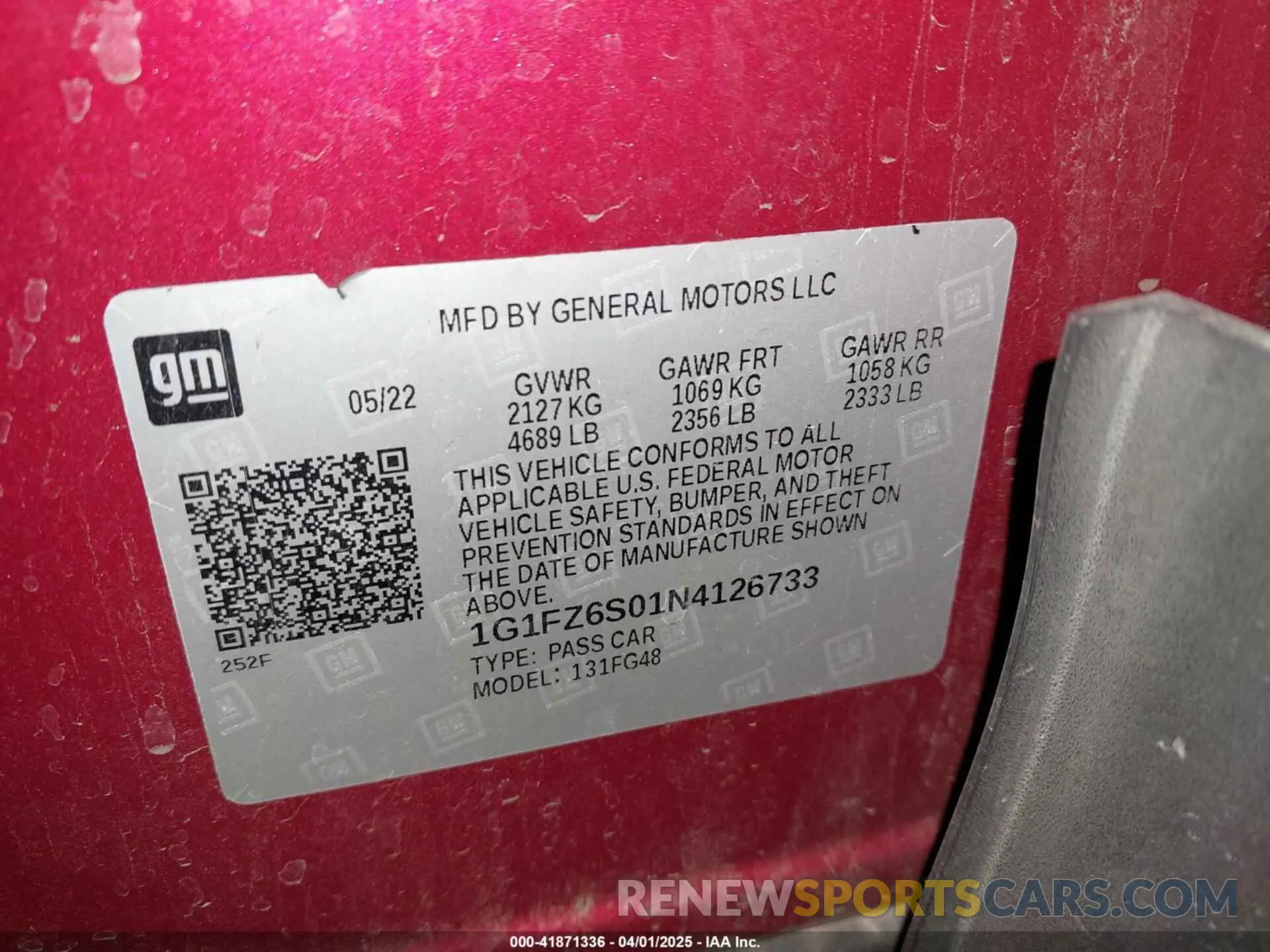 9 fotografías del automóvil dañado 1G1FZ6S01N4126733 CHEVROLET BOLT EUV 2022
