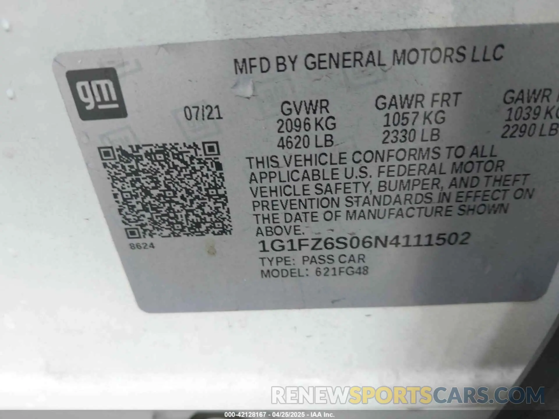 9 fotografías del automóvil dañado 1G1FZ6S06N4111502 CHEVROLET BOLT EUV 2022
