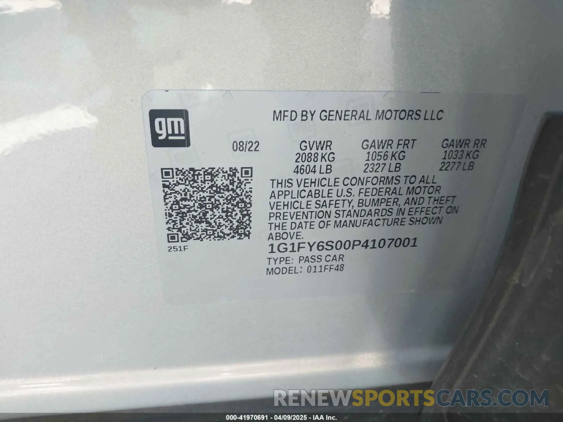 9 fotografías del automóvil dañado 1G1FY6S00P4107001 CHEVROLET BOLT EUV 2023