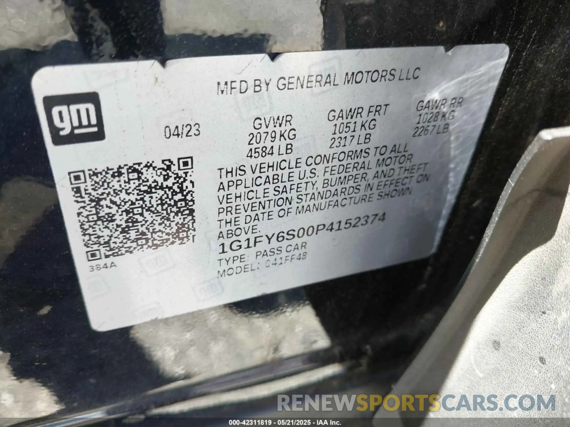 9 fotografías del automóvil dañado 1G1FY6S00P4152374 CHEVROLET BOLT EUV 2023